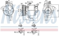 NISSENS 890638 — Compresor aer condiționat