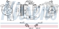 NISSENS 890649 — Compresor aer condiționat