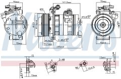 NISSENS 890662 — Compresor aer condiționat