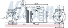 NISSENS 89072 — Compresor aer condiționat