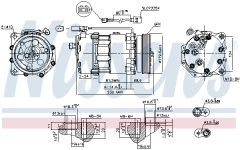 NISSENS 890761 — Compresor aer condiționat