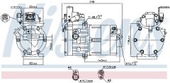 NISSENS 890770 — Compresor aer condiționat