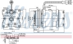 NISSENS 89078 — Compresor aer condiționat