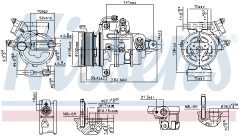 NISSENS 890787 — Compresor aer condiționat