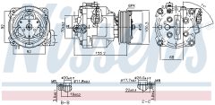 NISSENS 890806 — Compresor aer condiționat