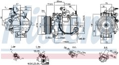 NISSENS 890816 — Compresor aer condiționat