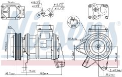 NISSENS 89087 — Компрессор кондиционера