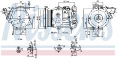 NISSENS 890876 — Compresor aer condiționat