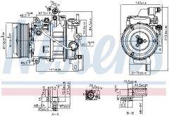 NISSENS 890880 — Компрессор кондиционера