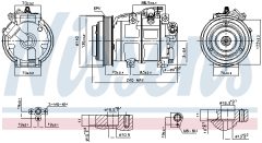NISSENS 890881 — Compresor aer condiționat