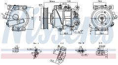 NISSENS 890896 — Компрессор кондиционера