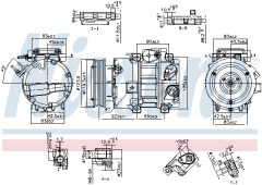 NISSENS 890917 — Compresor aer condiționat