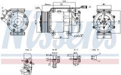NISSENS 890945 — Компрессор кондиционера