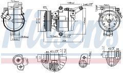 NISSENS 890948 — Compresor aer condiționat