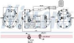 NISSENS 890954 — Compresor aer condiționat