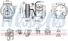 NISSENS 890957 — Compresor aer condiționat