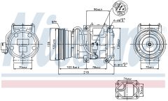 NISSENS 89098 — Компрессор кондиционера