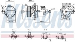 NISSENS 890980 — Compresor aer condiționat