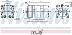 NISSENS 891000 — Compresor aer condiționat