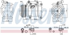 NISSENS 891006 — Компрессор кондиционера