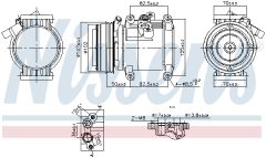 NISSENS 891011 — Compresor aer condiționat