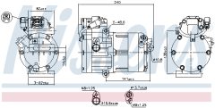 NISSENS 891023 — Compresor aer condiționat
