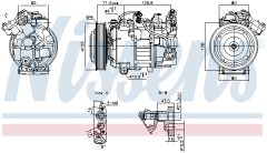 NISSENS 891043 — Компрессор кондиционера