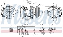 NISSENS 891052 — Compresor aer condiționat
