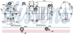 NISSENS 891070 — Compresor aer condiționat