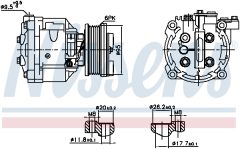 NISSENS 891078 — Compresor aer condiționat