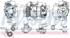 NISSENS 891097 — Компрессор кондиционера