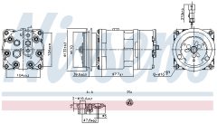 NISSENS 891098 — Компрессор кондиционера
