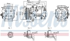 NISSENS 891201 — Компрессор кондиционера