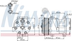 NISSENS 89140 — Компрессор кондиционера