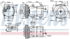 NISSENS 89190 — Compresor aer condiționat