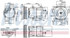 NISSENS 89191 — Compresor aer condiționat