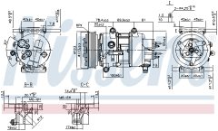 NISSENS 89201 — Compresor aer condiționat