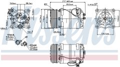 NISSENS 89249 — Compresor aer condiționat