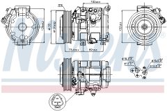 NISSENS 89250 — Компрессор кондиционера