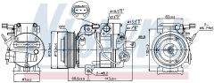 NISSENS 89304 — Compresor aer condiționat