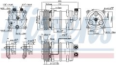 NISSENS 89321 — Compresor aer condiționat