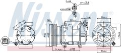 NISSENS 89332 — Compresor aer condiționat
