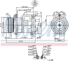 NISSENS 89413 — Компрессор кондиционера