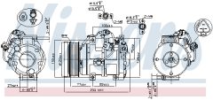 NISSENS 89511 — Compresor aer condiționat