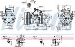 NISSENS 89533 — Компрессор кондиционера