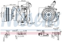 NISSENS 89576 — Компрессор кондиционера
