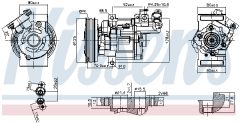 NISSENS 89579 — Compresor aer condiționat