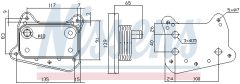 NISSENS 90581 — Radiator ulei motor