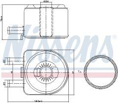 NISSENS 90603 — Radiator ulei motor