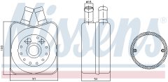 NISSENS 90606 — Radiator ulei motor